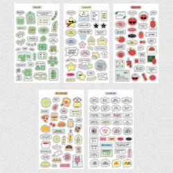 느낌좋은하루 스티커팩 (5장)