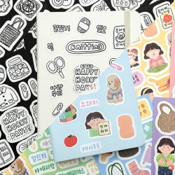 해피 하비 데이즈 뜨개 스티커 6장 세트