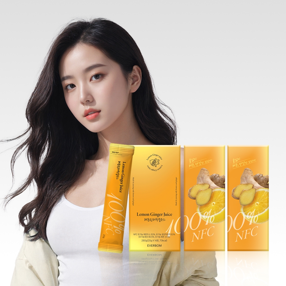 에버봄 레몬진저착즙주스 3box