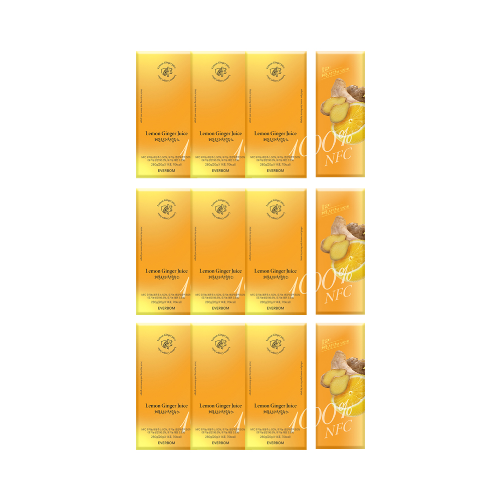 에버봄 레몬진저착즙주스 9box