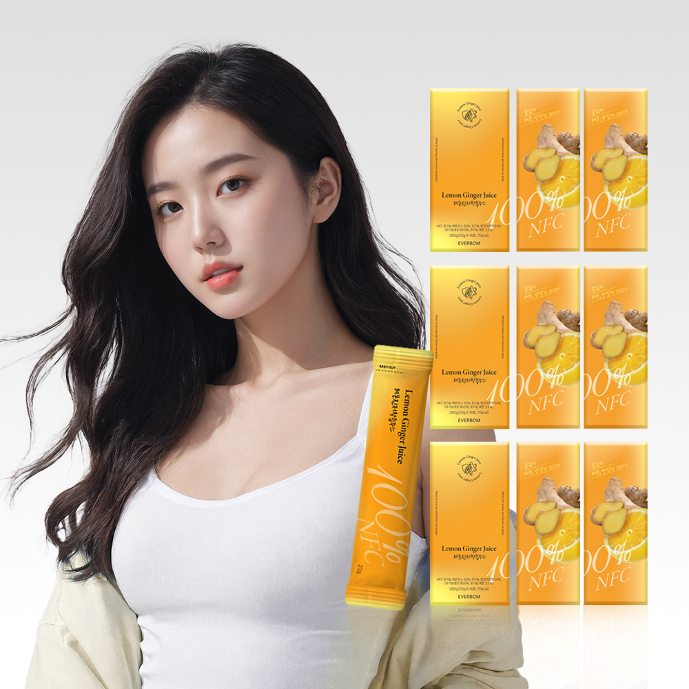 에버봄 레몬진저착즙주스 9box