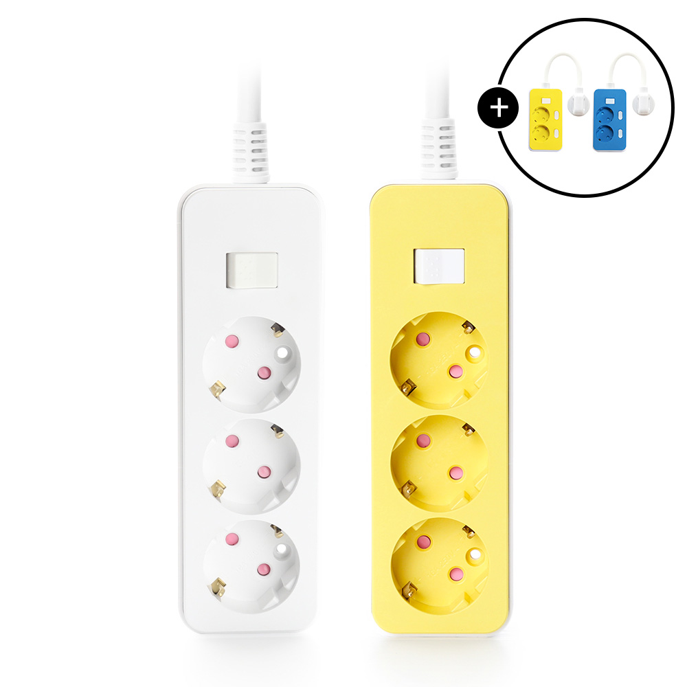 더좋은 프리미엄 멀티탭 통합 스위치 3구