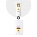 울트라브이 이데베논 선블럭+뽀송뽀송 선스틱(1+1, SPF50+, PA++++) 초밀착 꿀광! 자외선 완벽 차단