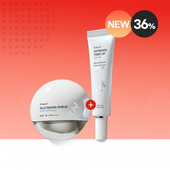 🌄설맞이특가 울트라브이 글루타세라 쉴드 선앰플(40ml)+아스테놀 톤업 선비비(30ml)