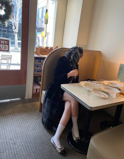 Highquality Black Long Mink Coat