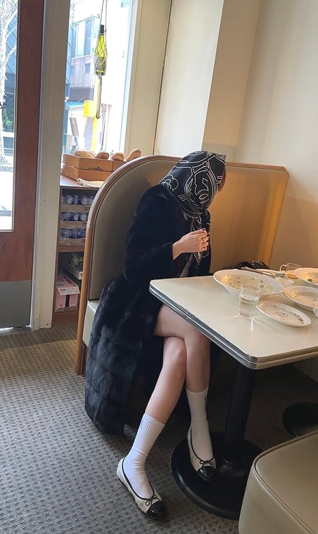 Highquality Black Long Mink Coat