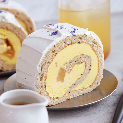 복숭아 얼그레이 롤케이크