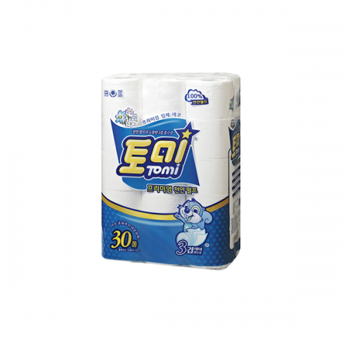 [천연펄프]토미데코 3겹 두루마리 30M*30롤 DBW-215