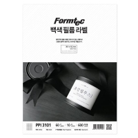 백색필름라벨(PPI-3101/10매/60칸/폼텍)