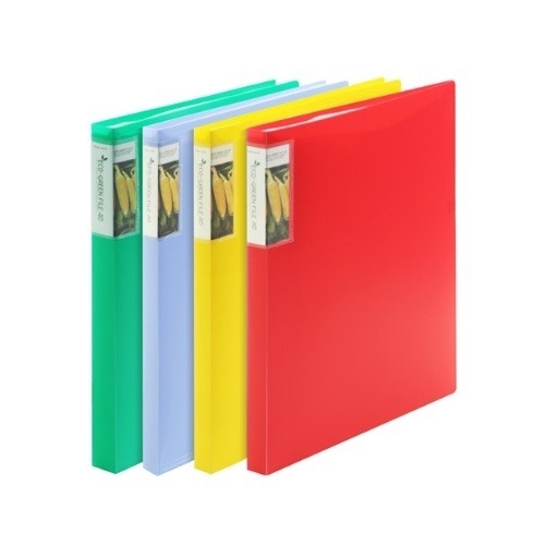 에코 그린화일(A4/40매/노랑,파랑,초록,빨강/드림산업)