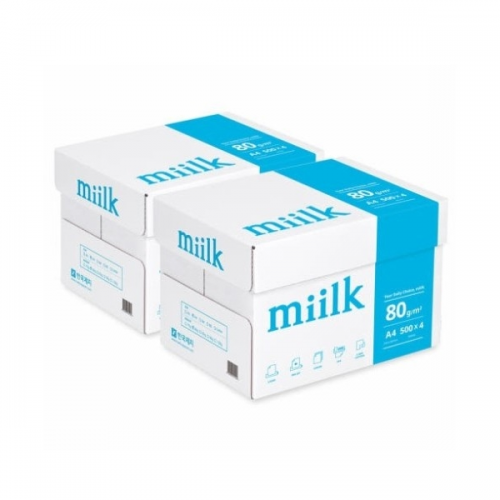 밀크복사지 A4 80G 2500매 1BOX (ev)