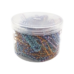 줄무늬 클립3, 50mm-원통케이스(250pcs)