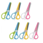 캐릭터 안전가위1 (opp포장-6개세트) (색상랜덤)