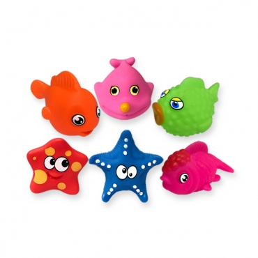 바닷속 친구들 목욕 놀이 6pcs 세트