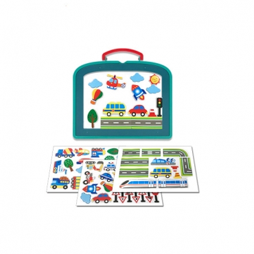 보드 자석 퍼즐 놀이 - 탈것
