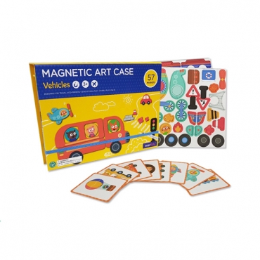 마그네틱 퍼즐 자석 놀이 - 탈것