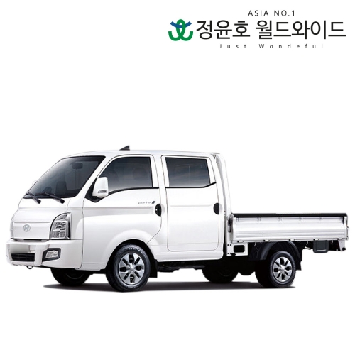 더블캡 리스 24연식 트럭 포터2 LPG 6인승 초장축 스타일 2WD 48개월 전국 법인