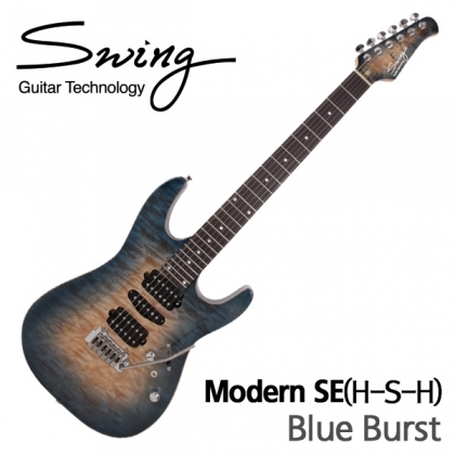 스윙 일렉기타 Modern SE 험싱험 픽업 blue burst