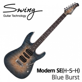 스윙 일렉기타 Modern SE 험싱험 픽업 blue burst