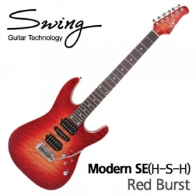 스윙 일렉기타 Modern SE 험싱험 픽업 red burst