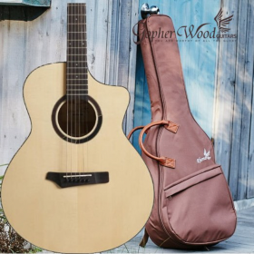 고퍼우드 i160C 여성용 폭이 좁아 잡기 편한 슬림한 통기타