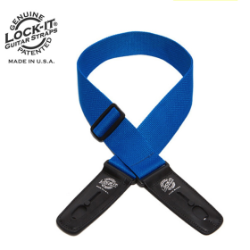스트랩락 기타 스트랩 Strap P BLUE LIS003P2 made usa