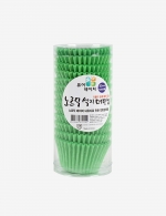 [박스 구매시 20%할인!] 노르딕 색지 머핀컵 45mm 그린 1박스 (14,400장)