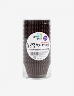 [박스 구매시 20%할인!] 노르딕 색지 머핀컵 45mm 초코1박스 (14,400장)