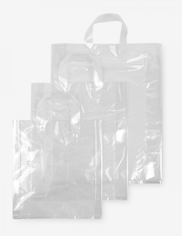투명핸들 비닐쇼핑백 (50장) 3가지 사이즈