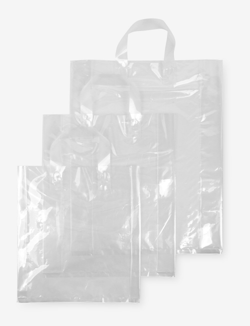 투명핸들 비닐쇼핑백 (50장) 3가지 사이즈
