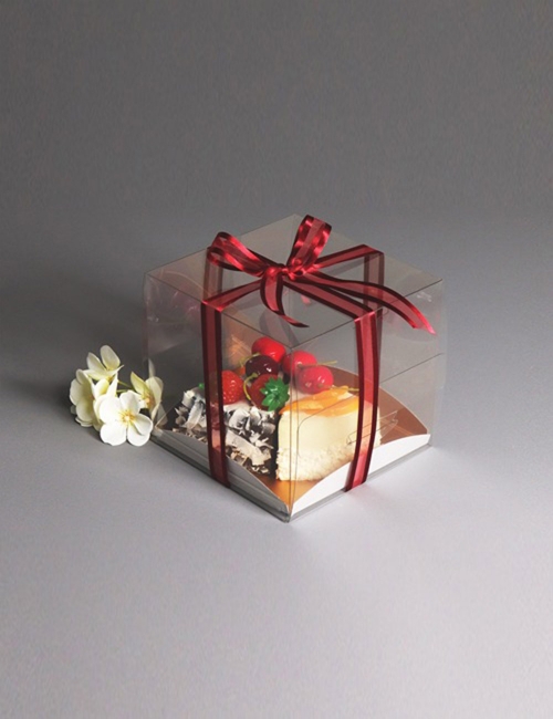 투명 케이크 박스 미니(130mm(h),받침별매) (200개)
