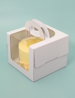 네이키드 사각 케이크 박스 1호_화이트(170mm(h),받침별매) (50개)