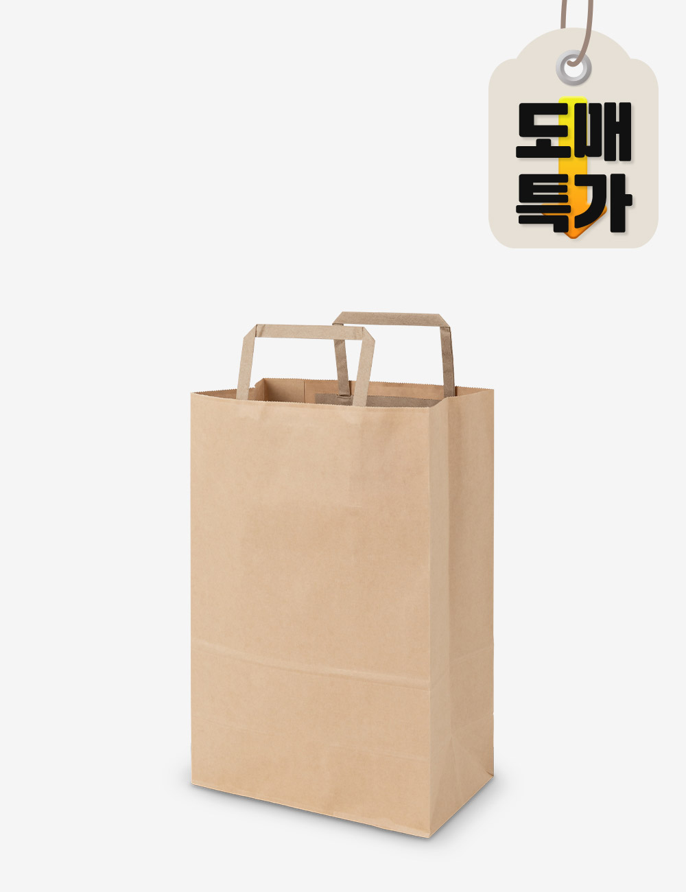 [도매/최저가] 크라프트 플랫쇼핑백103 (100장) 220x120x330