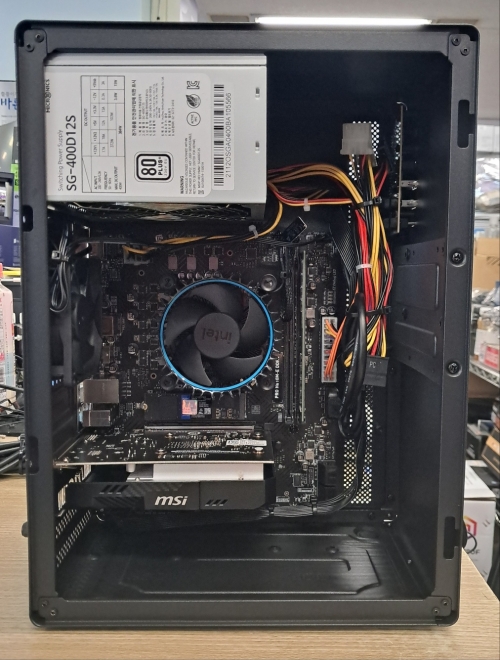 인텔 i5 12400F , GT1030 그래픽카드,메모리 16기가, NVME500G 사무용 추천, 간편디자인이나 캐드작업용, 간단한 3D게임, 피파온라인
