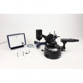 Index of refraction, dipersion, and resolving power of a prism spectroscope