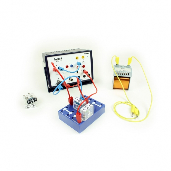 Charging curve of a capacitor and switch-on behaviour of an inductance with Cobra4 Xpert-Link