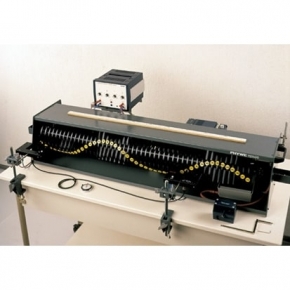 Propagation of a periodically excited continuous transverse wave