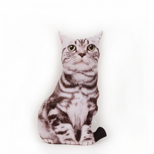 토이웍스 리얼 고양이쿠션 인테리어 소품 인형 55cm