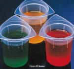 PP Tricorn Beakers with 3-Dripless Spout, 트리콘 비이커