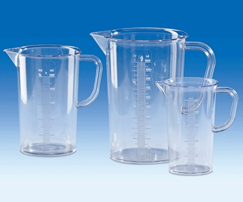 [VITLAB] Glassy-Clear SAN Beaker, DIN/ISO, 투명 비이커