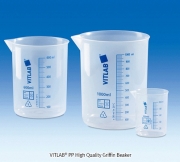 [VITLAB] PP High Quality Griffin Beaker, 고급형 PP 비이커, 청색 눈금