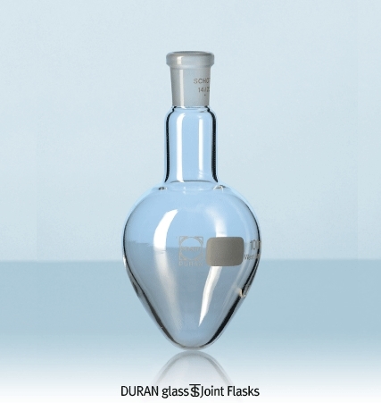 [DURAN] Pear-Shaped glass Joint Flask, 피어 타입 플라스크