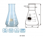 [DURAN] Premium High-grade Batch-certificated Standard Erlenmeyer Flask, 보증서부 표준형 삼각 플라스크