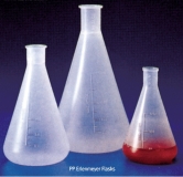 [Kartell] PP Erlenmeyer Flask with Mould Graduation & Narrow-neck, 프라스틱 삼각 플라스크