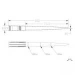 [Sorenson] Pipette Tip 1250ul, XT Barrier 8rack, 피펫팁 34000