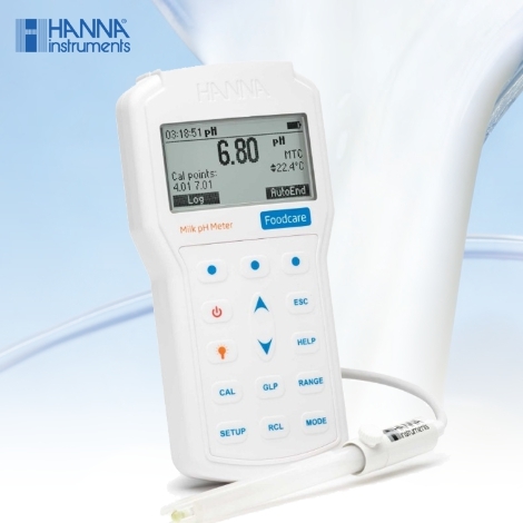 [Hanna] 98162, 휴대용 pH 측정기(유제품용), PC연결가능