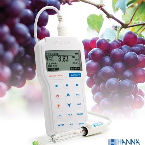 [Hanna] 98169, 휴대용 pH 측정기(와인), PC연결가능