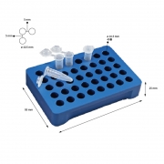 [KA] Aluminum Cryo Micro Tube Rack, 알루미늄 마이크로 튜브랙