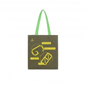 (재)광주비엔날레 카키 에코백/숄더백 (size: 34*40cm)