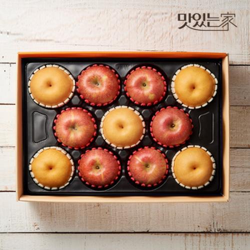 [작심밀도]빛과나무 사과.신고배세트 5.0kg(사과6입,배5입/특품) / 보자기